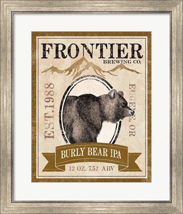 Framed Frontier Brewing IV Print