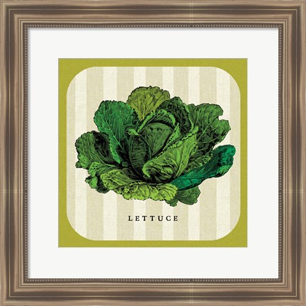 Framed Linen Vegetable II Print