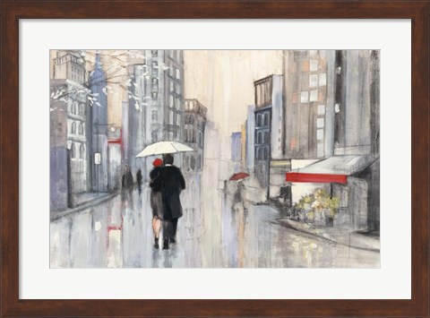 Framed Spring Rain New York Print