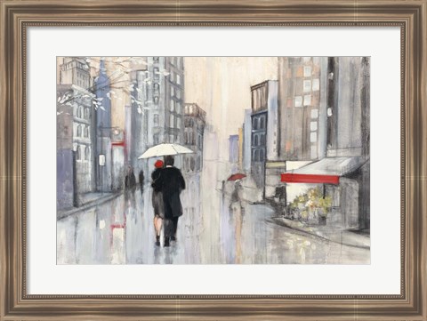 Framed Spring Rain New York Print