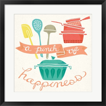 Framed Pinch of Happiness Print