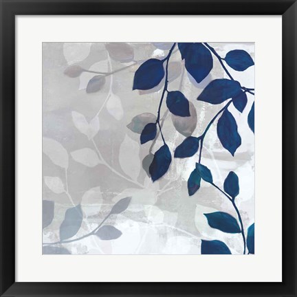 Framed Leaves in the Mist I Print