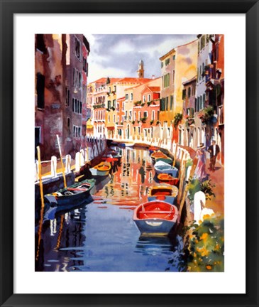 Framed Venetian Reflections II Print