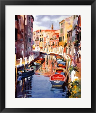 Framed Venetian Reflections II Print