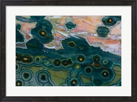 Framed Ocean Jasper from Madagascar 3 Print
