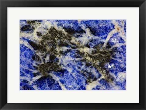 Framed Blue Sodalite 2 Print