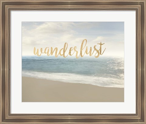 Framed Beach Wanderlust Print