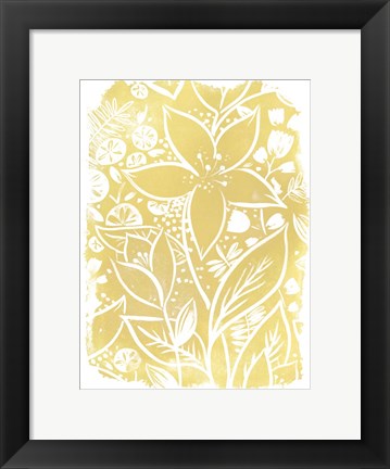 Framed Garden Batik IX Print