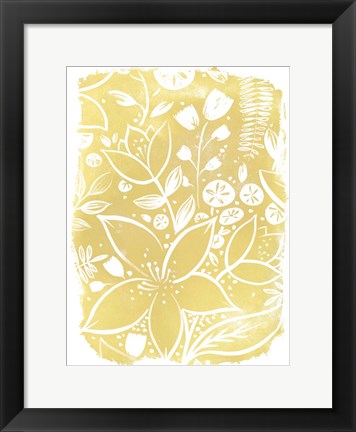 Framed Garden Batik X Print