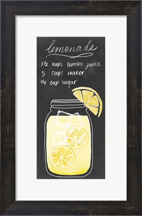 Framed Summer Drinks II Print