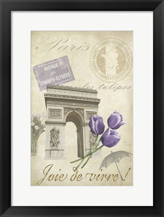 Framed Paris Tour II Print