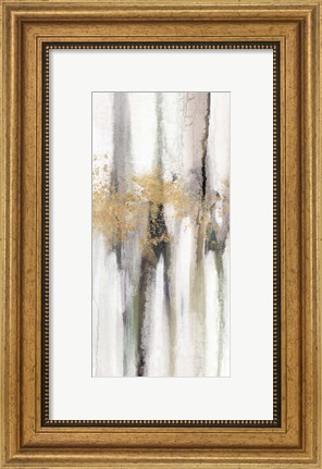 Framed Falling Gold Leaf II Print