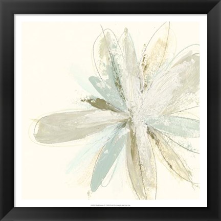 Framed Floral Impasto IV Print