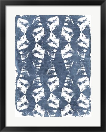 Framed Batik Shell Patterns IV Print