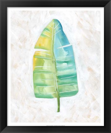 Framed Ocean Side Palms  V Print