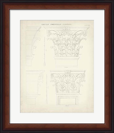 Framed Greek &amp; Roman Architecture III Print