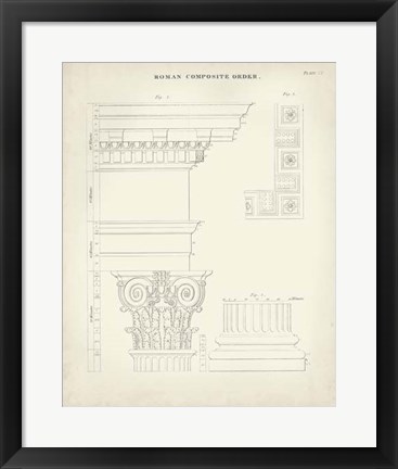 Framed Greek &amp; Roman Architecture IV Print