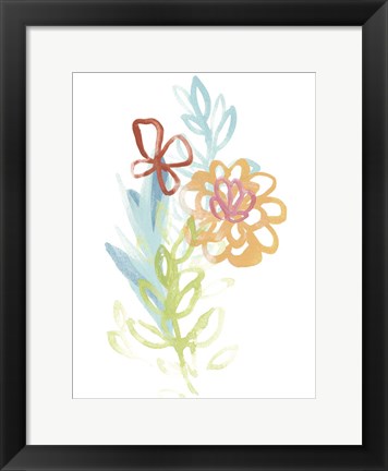 Framed Flora Moderne I Print