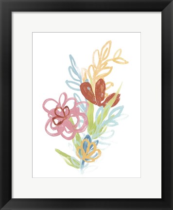 Framed Flora Moderne III Print