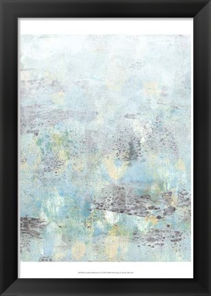 Framed Cerulean Reflections II Print