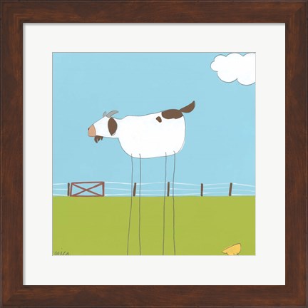 Framed Stick-leg Goat II Print