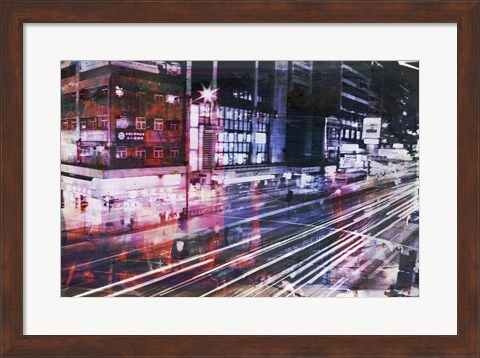 Framed Hong Kong Streets 8 Print