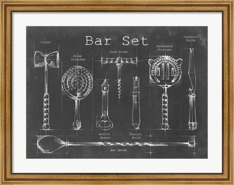 Framed Bar Set Print