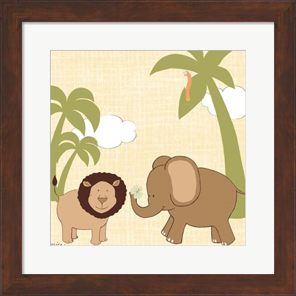 Framed Baby Jungle IV Print