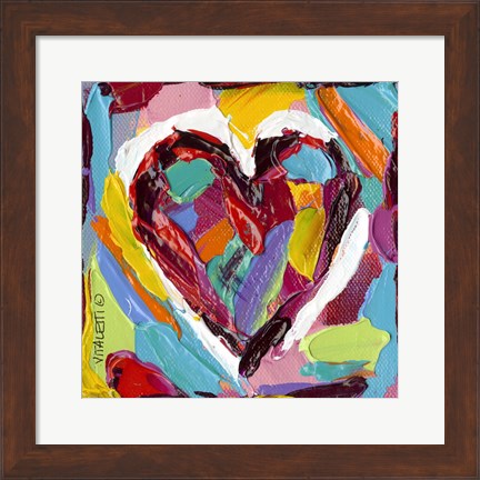 Framed Colorful Expressions III Print