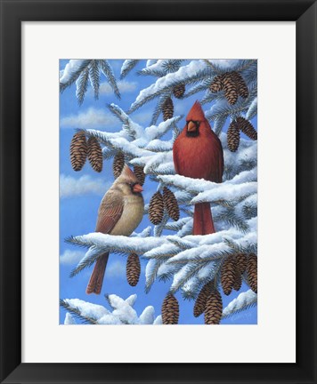 Framed Cardinals Print