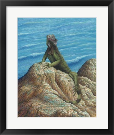 Framed Iguana Print