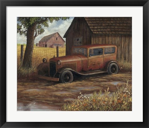 Framed Old Ford Print