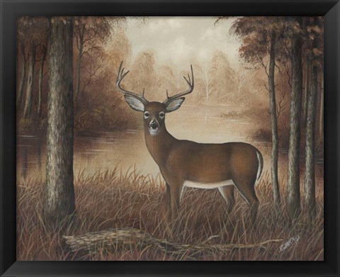 Framed Autumn Buck Print