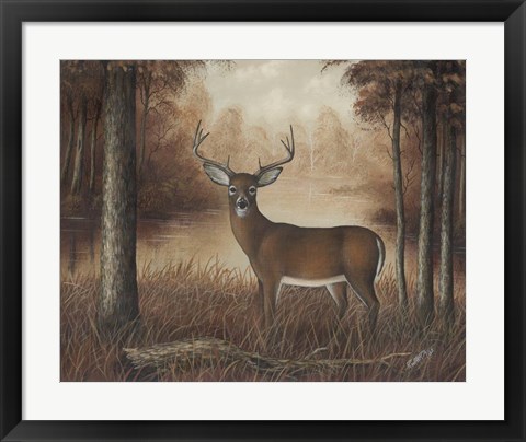 Framed Autumn Buck Print