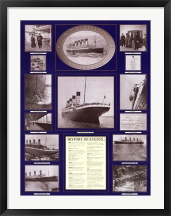 Framed Titanic Poster Print