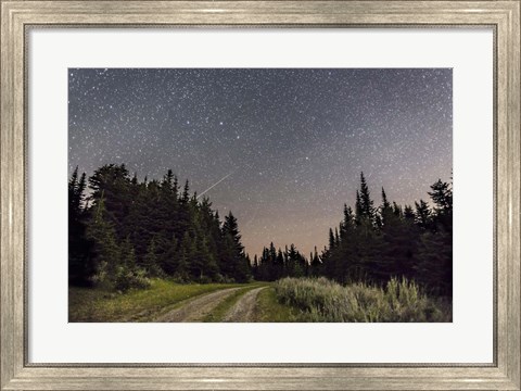 Framed Meteor and Big Dipper, Mount Kobau, Canada Print