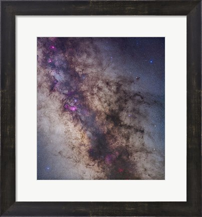 Framed Center of the Milky Way in Sagittarius and Scorpius Print