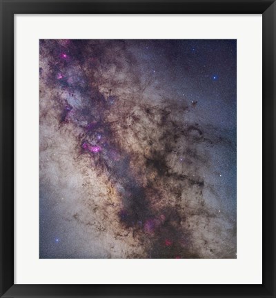 Framed Center of the Milky Way in Sagittarius and Scorpius Print