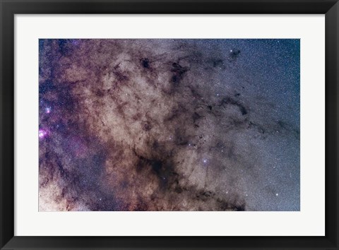 Framed Dark Horse and Snake Nebulae in Ophiuchus Print