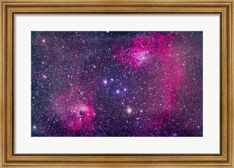 Framed Flaming Star Nebula in Auriga Print