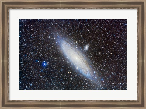 Framed Andromeda Galaxy with Companions Print