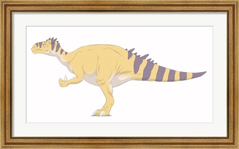 Framed Iguanodon Print