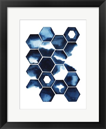 Framed Stormy Geometry II Print