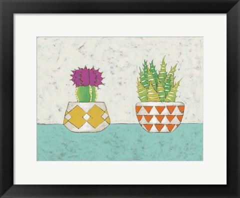 Framed Succulent Duo II Print