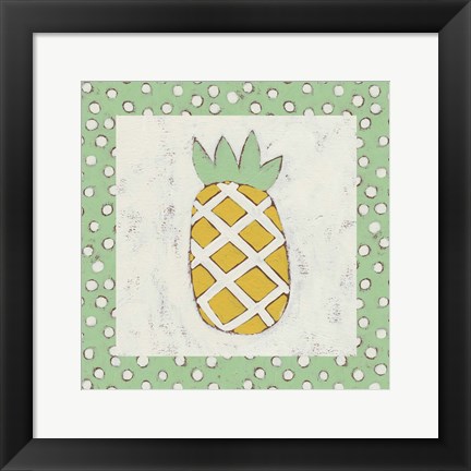 Framed Pineapple Vacation II Print