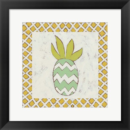 Framed Pineapple Vacation III Print