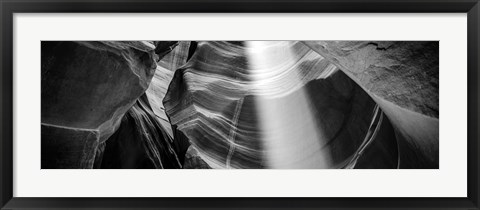 Framed Light beam in Upper Antelope Canyon, Page, Arizona Print