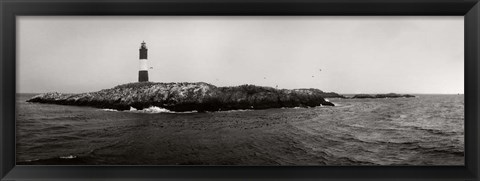 Framed Les Eclaireurs Lighthouse, Patagonia, Argentina Print