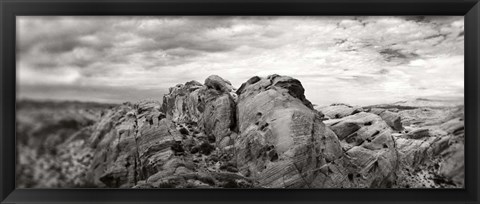 Framed Rock formations in the Valley of Fire State Park, Moapa Valley, Nevada Print