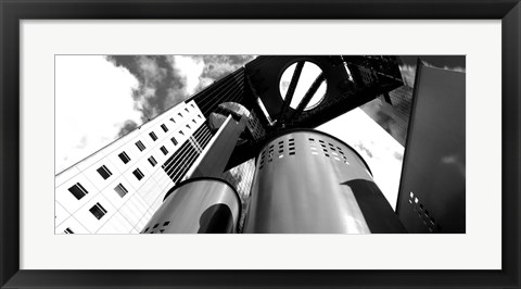 Framed Low angle view of a skyscraper, Umeda Sky Building, Kita-Ku, Osaka, Japan Print